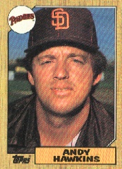 1987 Topps Baseball Cards      183     Andy Hawkins